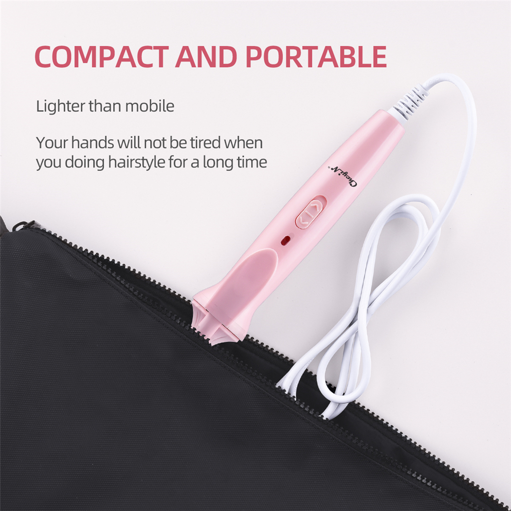 Professional 9mm Hair Curling Iron Ceramic Curler Roller Wand Fast Heating Long Lasting Curly Anti-scalding Styling Tool
