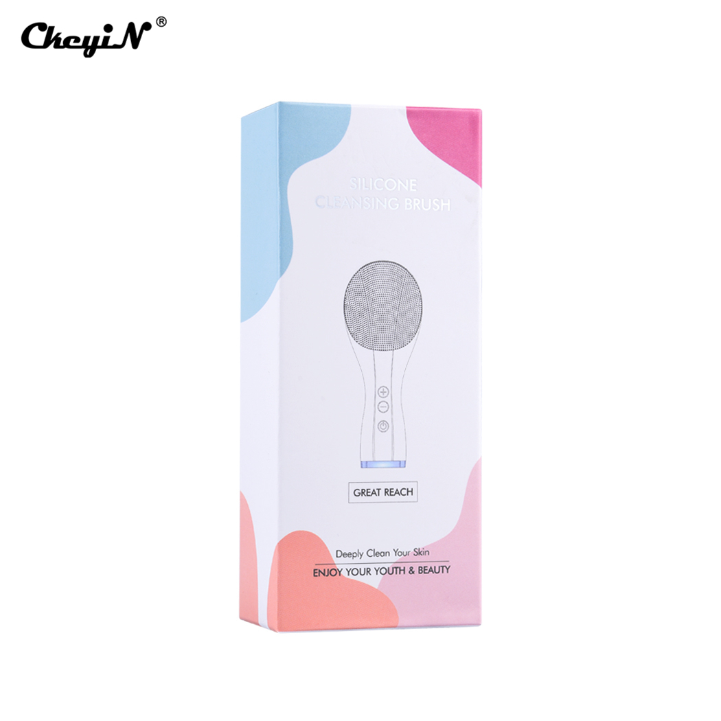 Silicone Facial Cleansing Brush Handheld Waterproof Makeup Remover Face Pore Cleaner Dead Skin Blackhead Remover Brush