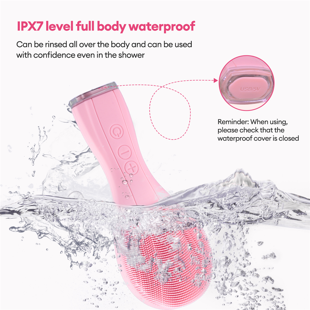 Silicone Facial Cleansing Brush Handheld Waterproof Makeup Remover Face Pore Cleaner Dead Skin Blackhead Remover Brush