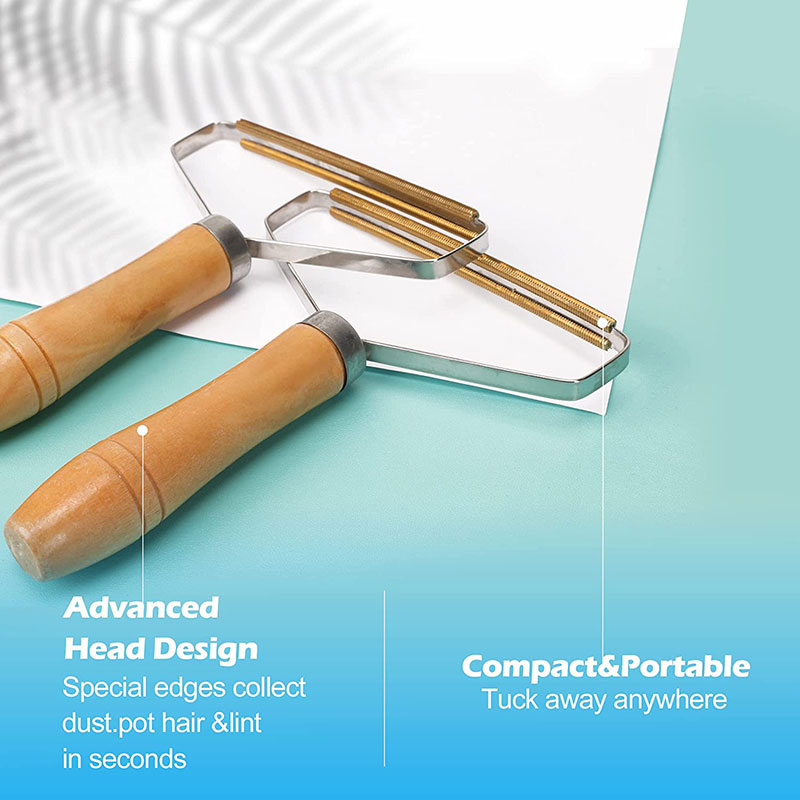 2 PCS Portable Manual Hair Removal Agent Carpet Wool Coat Clothes Shaver Brush Tool Coat Double Sided Hair Removal Ball Knitting Tool