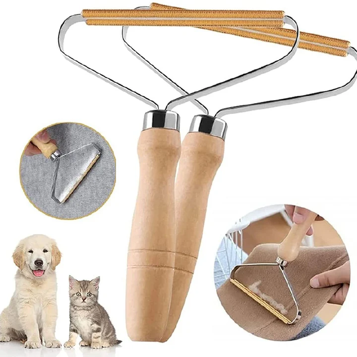 2 PCS Portable Manual Hair Removal Agent Carpet Wool Coat Clothes Shaver Brush Tool Coat Double Sided Hair Removal Ball Knitting Tool