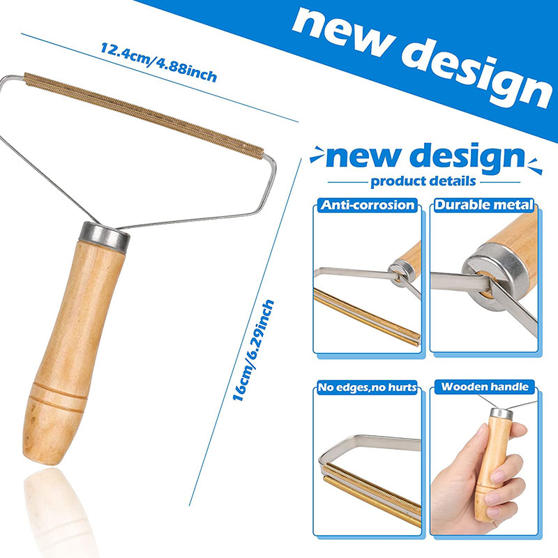 2 PCS Portable Manual Hair Removal Agent Carpet Wool Coat Clothes Shaver Brush Tool Coat Double Sided Hair Removal Ball Knitting Tool