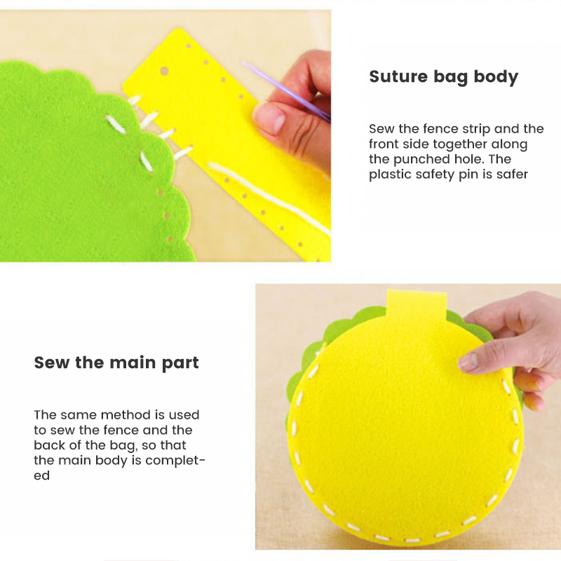 Christmas Candy Bag Kids DIY Handmade Craft Kits Creative Kindergarten Handicraft Toys Material Package Children Xmas Party Gift