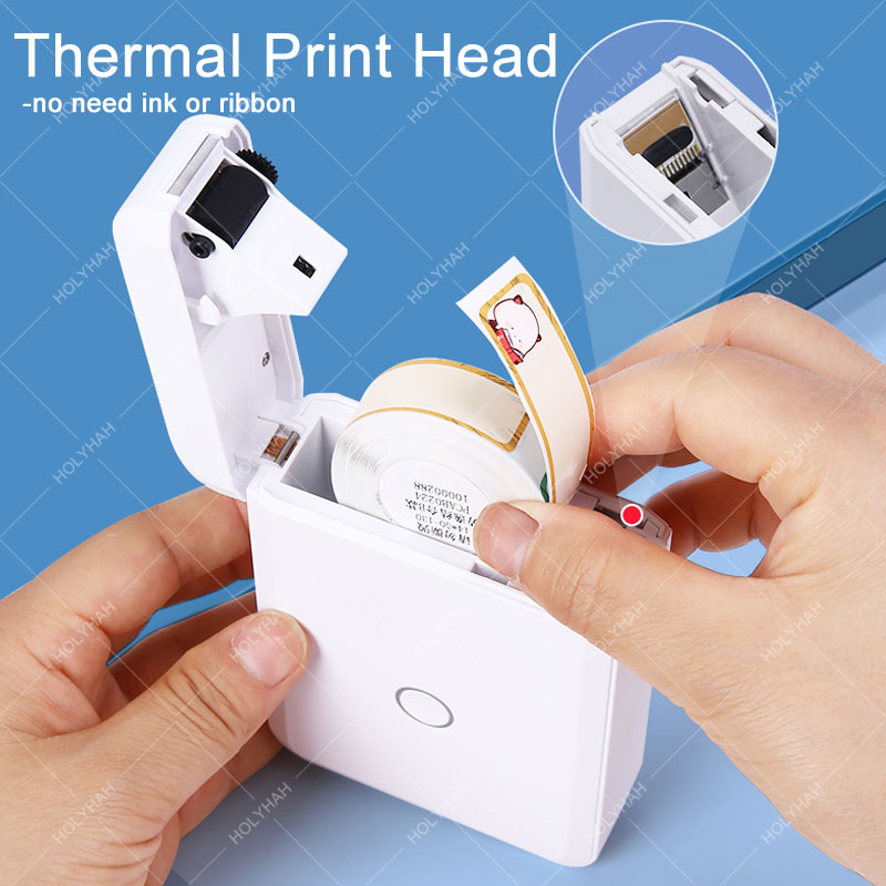 NiiMbot D110 Portable Label Maker Wireless Label Printer Tape Included Multiple Templates Available for Phone Office Home