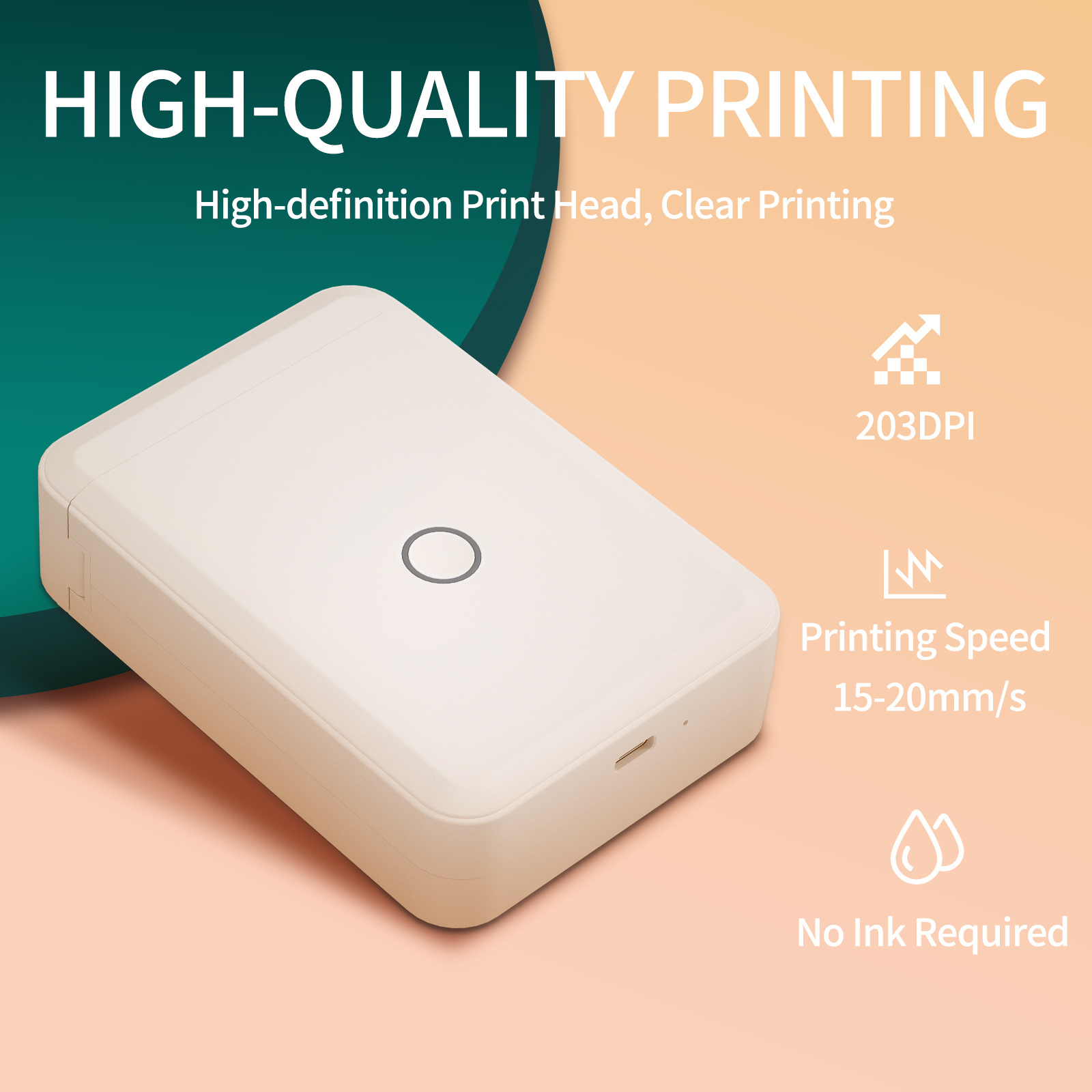 NiiMbot D110 Portable Label Maker Wireless Label Printer Tape Included Multiple Templates Available for Phone Office Home