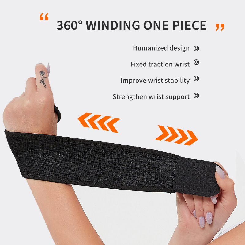 Sports Wrist Brace Support Adjustable Wristband Band Elastic Strap for Weight Lifting Fitness Basketball Training Women Men