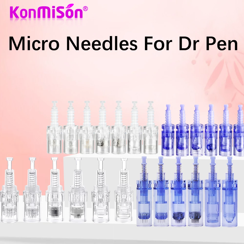 10pcs/lot Screw Bayonet Cartridge Replacement For Derma Pen A1 MYM Ultima A6 12pin/36pin/42 pin/Nano Micro Needles Tattoo Needles