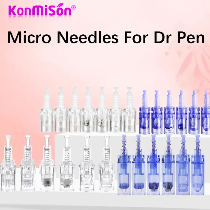 10pcs/lot Screw Bayonet Cartridge Replacement For Derma Pen A1 MYM Ultima A6 12pin/36pin/42 pin/Nano Micro Needles Tattoo Needles