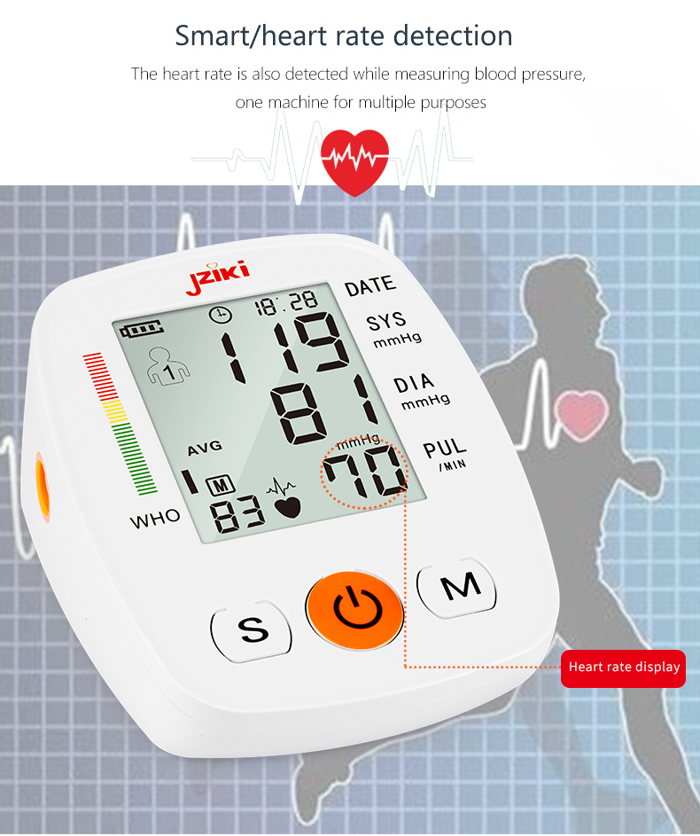 Blood Pressure Monitor Upper Arm BP Cuff Machine Automatic High Blood Pressure Machine Kit