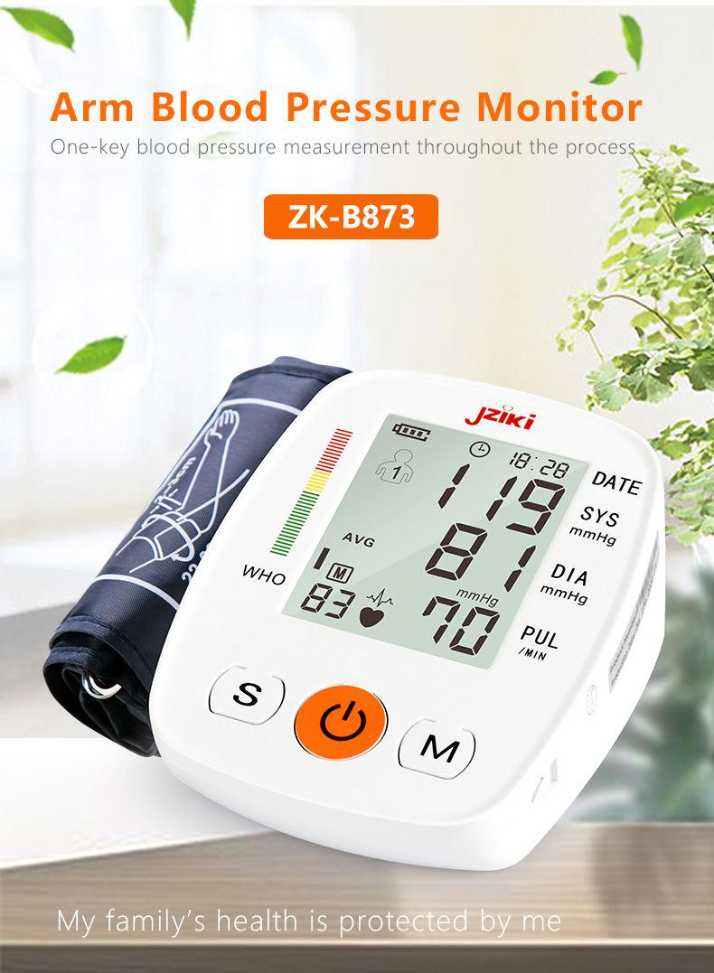 Blood Pressure Monitor Upper Arm BP Cuff Machine Automatic High Blood Pressure Machine Kit