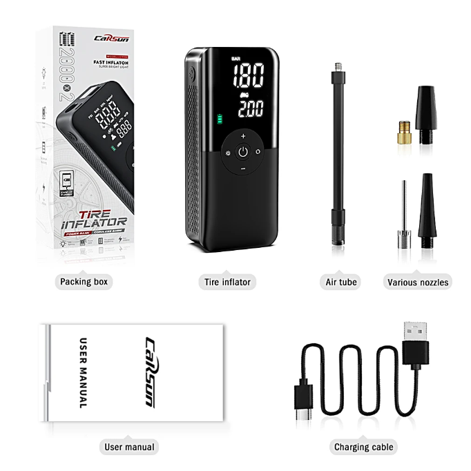 Air Compressor 12v Air Pump For Car Portable Tyre Inflator Electric Motorcycle Pump Air Compressor For Car Motorcycles Bicycles