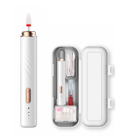 Portable Electric Nail Drill Machine For Manicure 13500RPM Cordless Milling Cutter Set For Gel Polishing USB Nail Drill