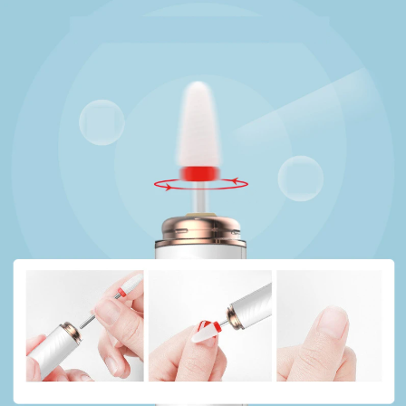 Portable Electric Nail Drill Machine For Manicure 13500RPM Cordless Milling Cutter Set For Gel Polishing USB Nail Drill
