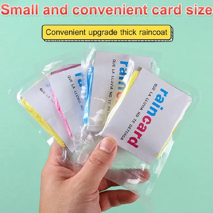 5pcs/lot Portable Raincoat Women Men Outdoor Rainwear Waterproof Disposable Camping Hiking Hooded Ponchos Rain Cover Travel Accessories