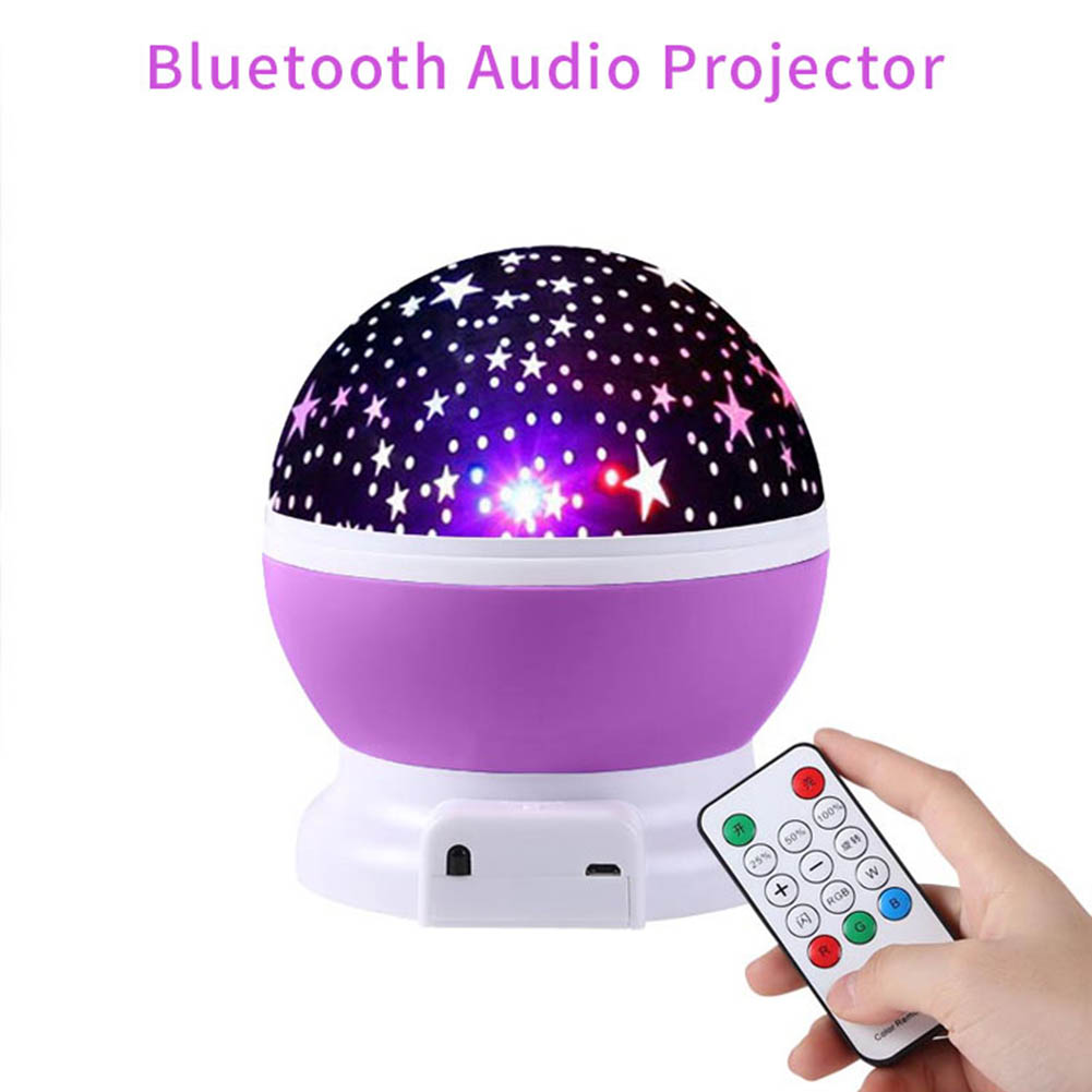 Galaxy Projector Lamp Starry Sky Rotating LED Projector Star Moon Galaxy Night Light USB Nightlight Remote Control Moon Light Party Lights Disco Ball Lamps With Bluetooth-compatible audio function