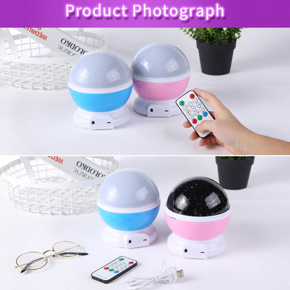 Galaxy Projector Lamp Starry Sky Rotating LED Projector Star Moon Galaxy Night Light USB Nightlight Remote Control Moon Light Party Lights Disco Ball Lamps With Bluetooth-compatible audio function