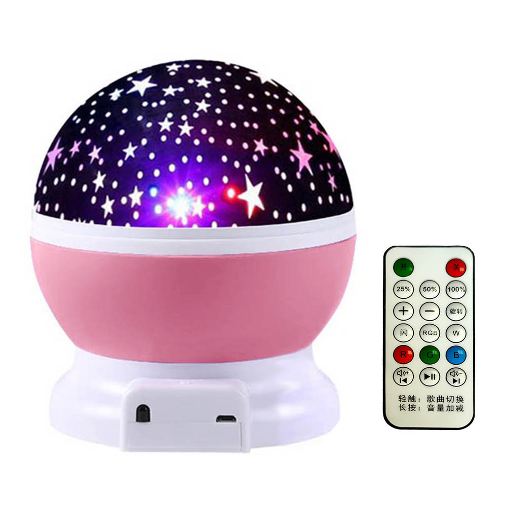 Galaxy Projector Lamp Starry Sky Rotating LED Projector Star Moon Galaxy Night Light USB Nightlight Remote Control Moon Light Party Lights Disco Ball Lamps With Bluetooth-compatible audio function