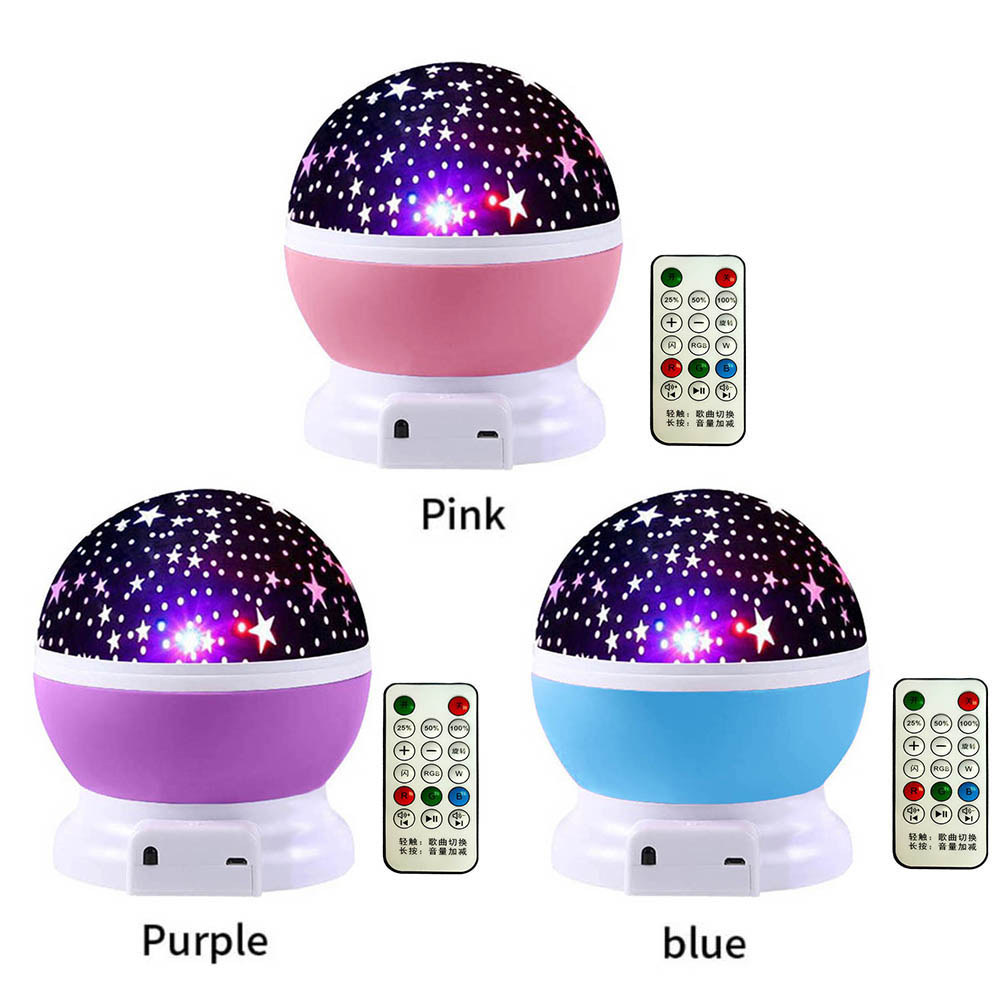 Galaxy Projector Lamp Starry Sky Rotating LED Projector Star Moon Galaxy Night Light USB Nightlight Remote Control Moon Light Party Lights Disco Ball Lamps With Bluetooth-compatible audio function