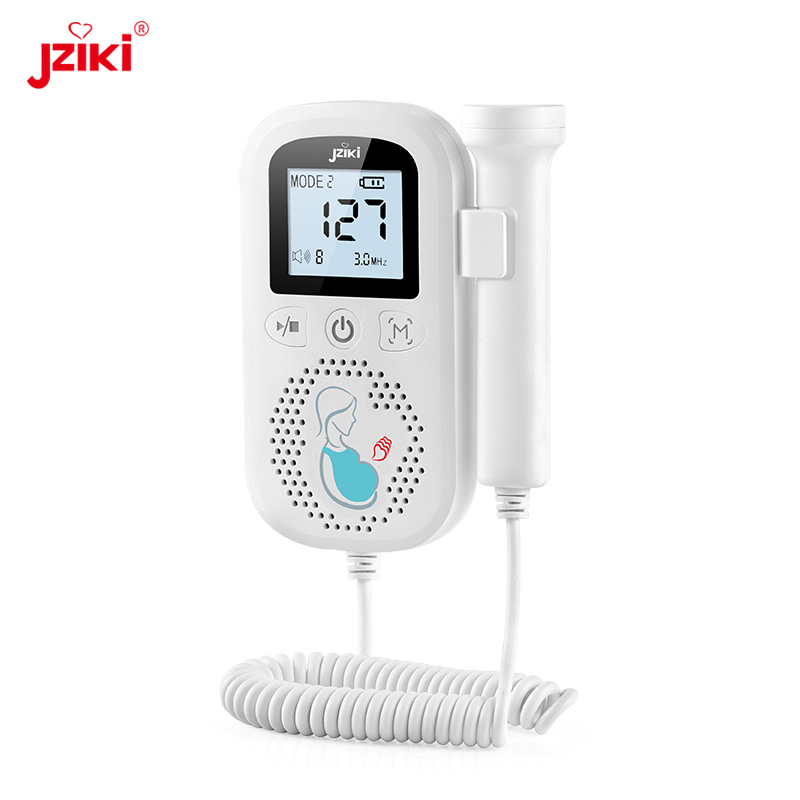 Jziki Fetal Heart Doppler Fetal Portable for Pregnant Pocket Baby Heartbeat Monitor Baby Heart Beat Detector for Medical Care for home daily check Maternity Prenatal Monitoring Devices