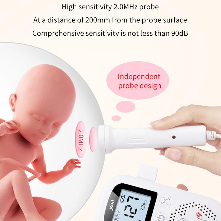 Jziki Fetal Heart Doppler Fetal Portable for Pregnant Pocket Baby Heartbeat Monitor Baby Heart Beat Detector for Medical Care for home daily check Maternity Prenatal Monitoring Devices