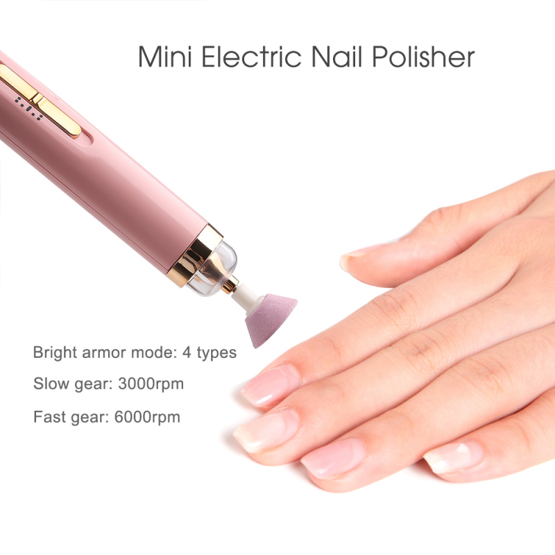 Electric Nail Drill Machine Nail Grinder Polishing Machine Portable Mini Electric Manicure Art Pen Tools For Gel Removal 1 Set