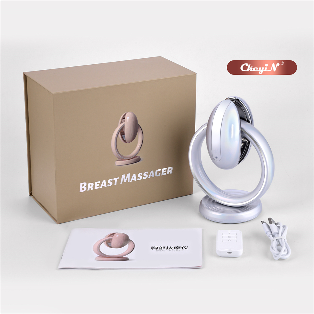 New Arrival Electric Breast Massager EMS Pulse Bust Lift Enhancer Wireless Sonic Vibration Breast Enlargement Bra Anti-Chest Sagging Drain the lymph Dredge the Breast Firm The Breast