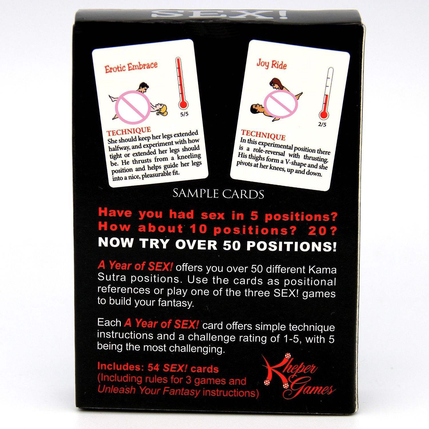 Fantasies Possible Sexual Positions Playing A Year Of Sex for Adult Sexy Game Cards Sets For Couple Sex Toys Cards collectible
