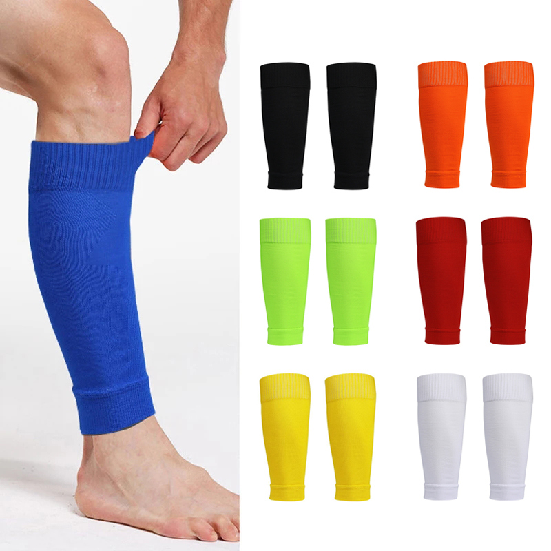 1 pair Men's Leg Warmers Basketball Football Sports Socks Adult Shin Guard Calf Socks Children's Leg Brace Socks Calcetines Hombre New