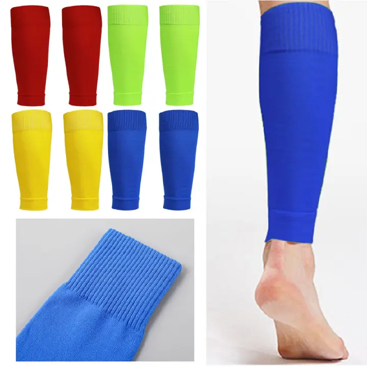 1 pair Men's Leg Warmers Basketball Football Sports Socks Adult Shin Guard Calf Socks Children's Leg Brace Socks Calcetines Hombre New