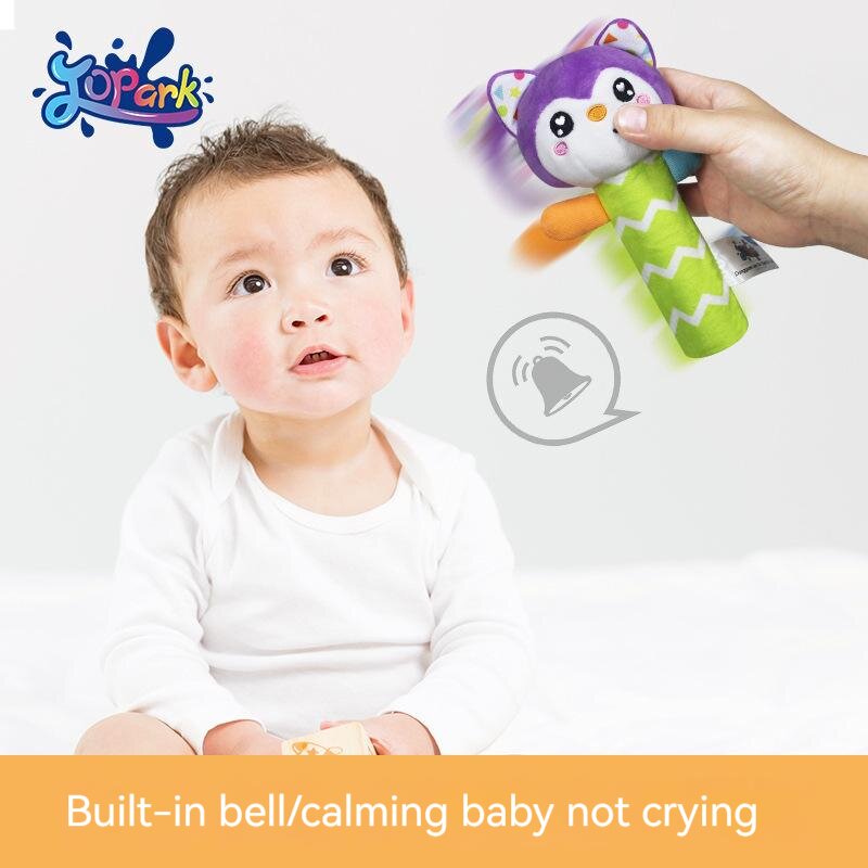 New Baby Soothing BB Stick Educational Toys Neonatal Early Education Plush Toys Disney Baby Toys Peripheral Soft Plush Ringing Toy Educational Early Education Bb Stick Baby Grip Comfort Training