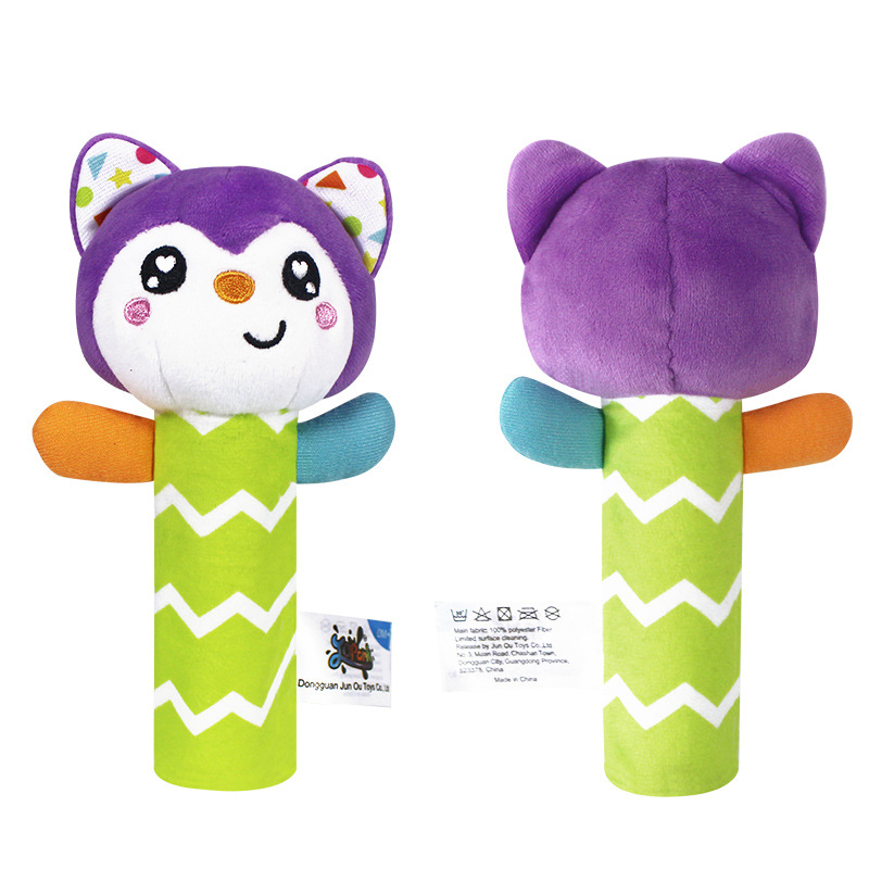 New Baby Soothing BB Stick Educational Toys Neonatal Early Education Plush Toys Disney Baby Toys Peripheral Soft Plush Ringing Toy Educational Early Education Bb Stick Baby Grip Comfort Training