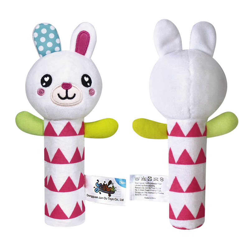 New Baby Soothing BB Stick Educational Toys Neonatal Early Education Plush Toys Disney Baby Toys Peripheral Soft Plush Ringing Toy Educational Early Education Bb Stick Baby Grip Comfort Training