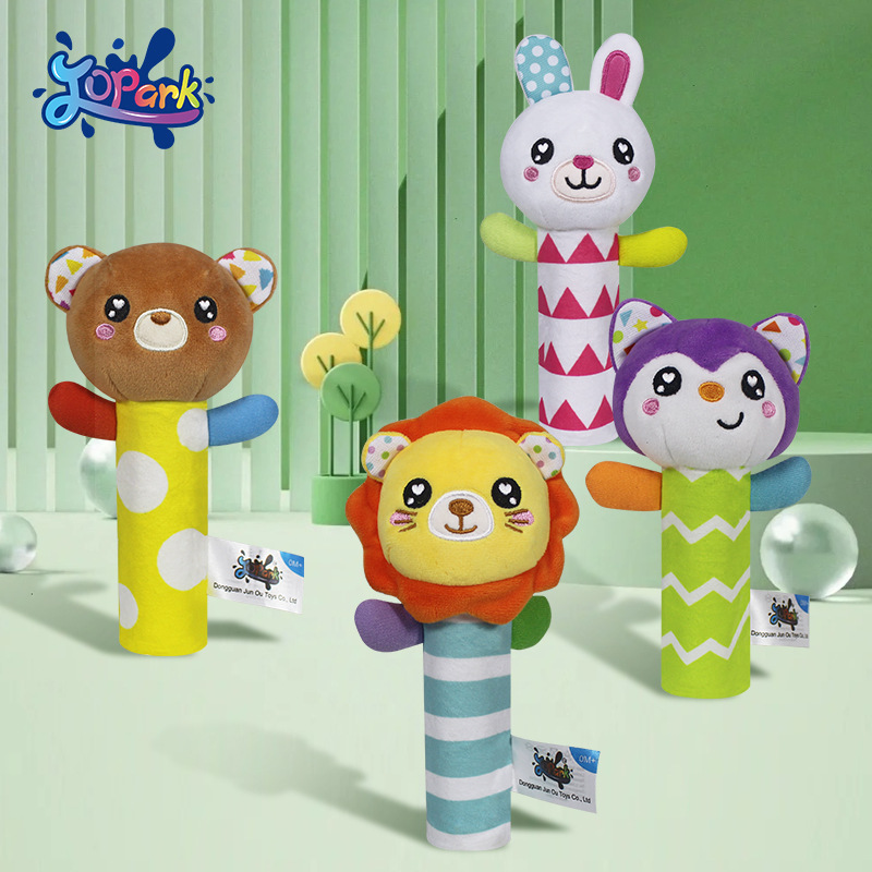 New Baby Soothing BB Stick Educational Toys Neonatal Early Education Plush Toys Disney Baby Toys Peripheral Soft Plush Ringing Toy Educational Early Education Bb Stick Baby Grip Comfort Training