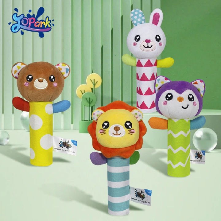 New Baby Soothing BB Stick Educational Toys Neonatal Early Education Plush Toys Disney Baby Toys Peripheral Soft Plush Ringing Toy Educational Early Education Bb Stick Baby Grip Comfort Training