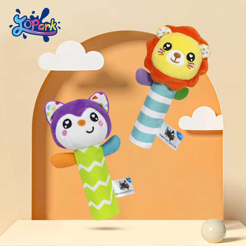 New Baby Soothing BB Stick Educational Toys Neonatal Early Education Plush Toys Disney Baby Toys Peripheral Soft Plush Ringing Toy Educational Early Education Bb Stick Baby Grip Comfort Training