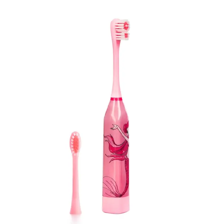 New Arrival Electric Automatic Children Ultrasonic Toothbrush Creative Cartoon Mini Round Brush With replaceable toothbrush heads