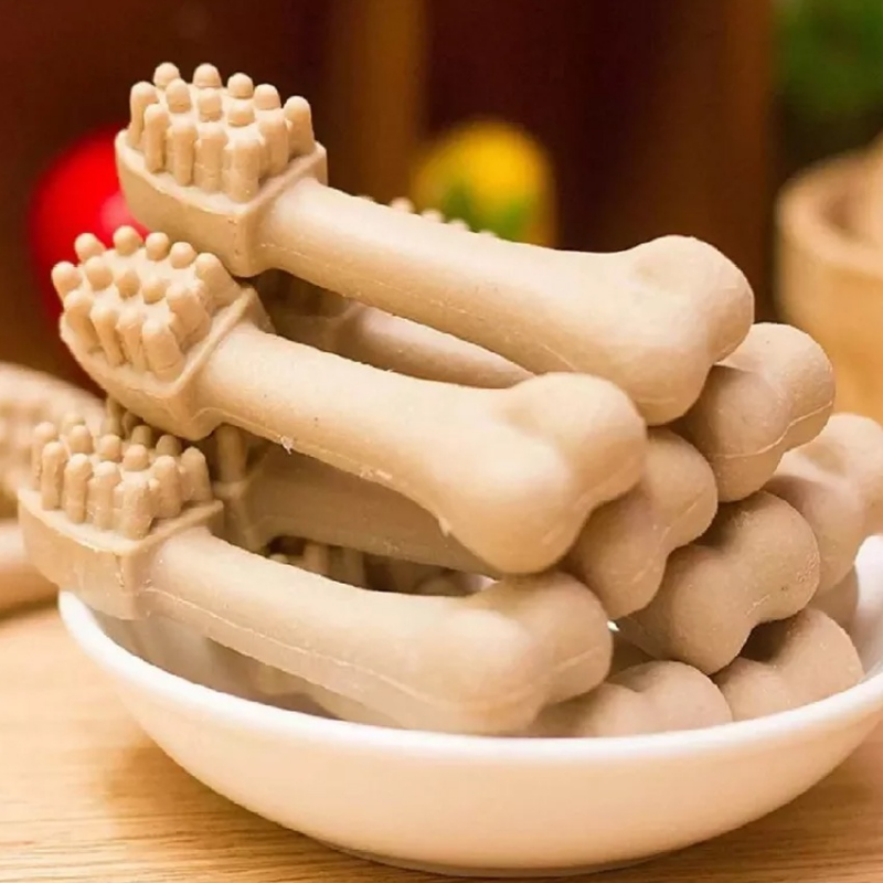 15g Yaho Pet Dog Dental Brush Chew Bone Dog Treats Bone-Brush Pet Snack Chewers Dog Toothbrush Doggy Puppy Dental Care For Dog Pet Accessories