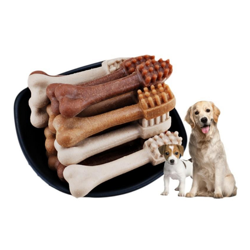15g Yaho Pet Dog Dental Brush Chew Bone Dog Treats Bone-Brush Pet Snack Chewers Dog Toothbrush Doggy Puppy Dental Care For Dog Pet Accessories