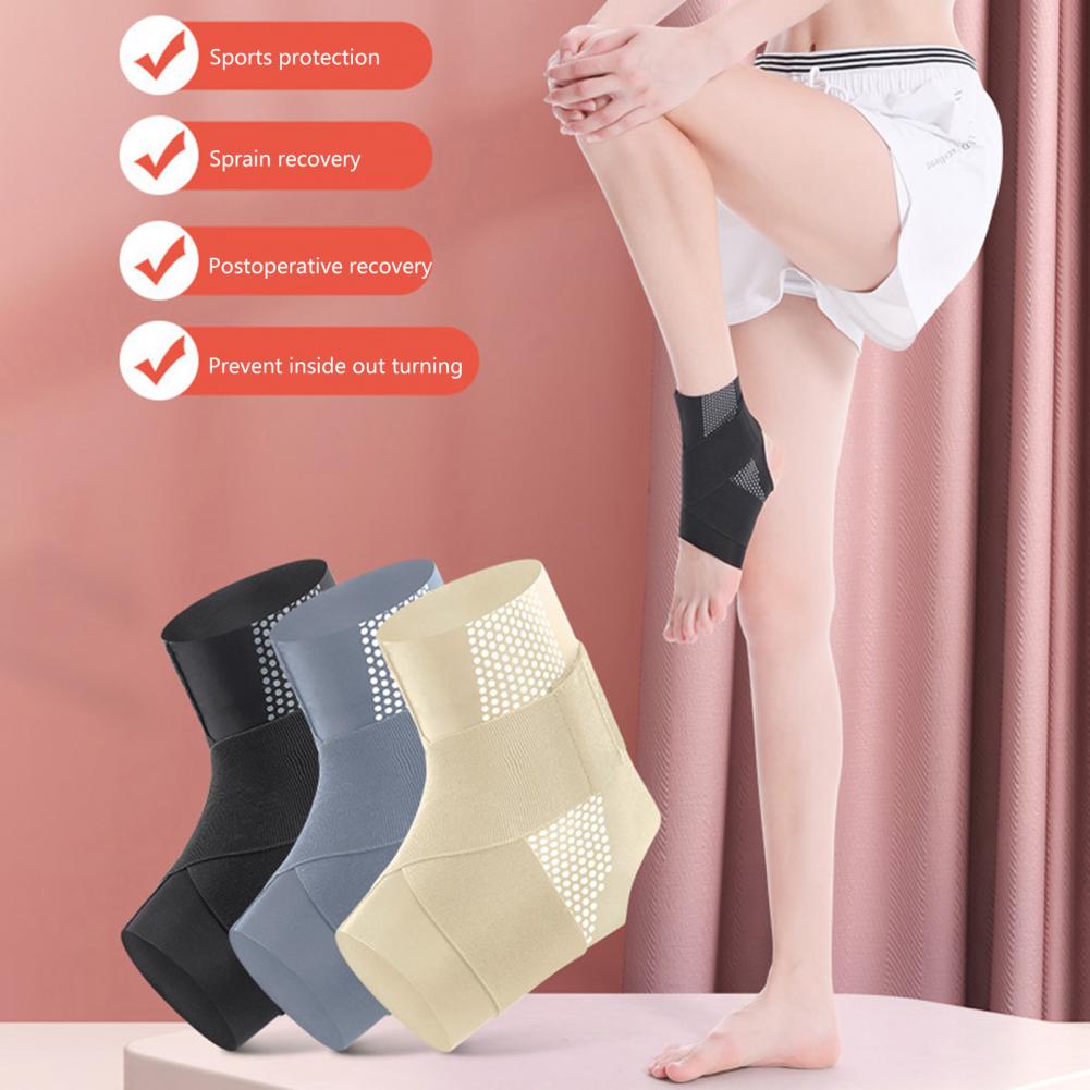 1Pc Adjustable Ankle Support Compression Ankle Brace Protector for Running Soccer Basketball Knitted Gym Bandage Ankle Strap