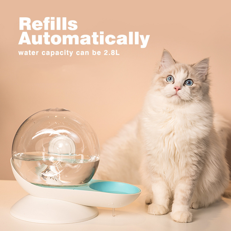 Snails Bubble Cat Water Fountain Automatic Pet Water Dispenser for Cats Dogs Large Capacity Cat Drinking Bowls Pet Supplies