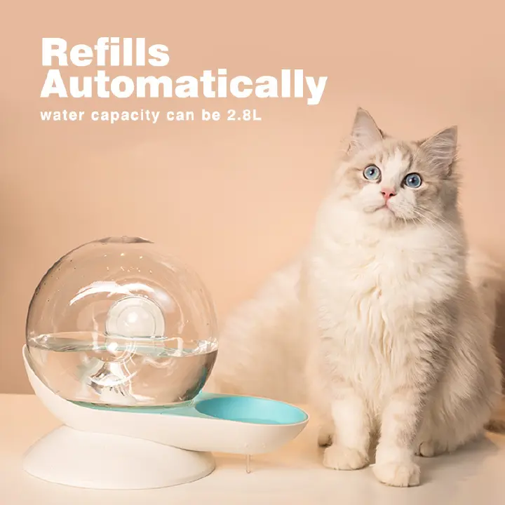 Snails Bubble Cat Water Fountain Automatic Pet Water Dispenser for Cats Dogs Large Capacity Cat Drinking Bowls Pet Supplies
