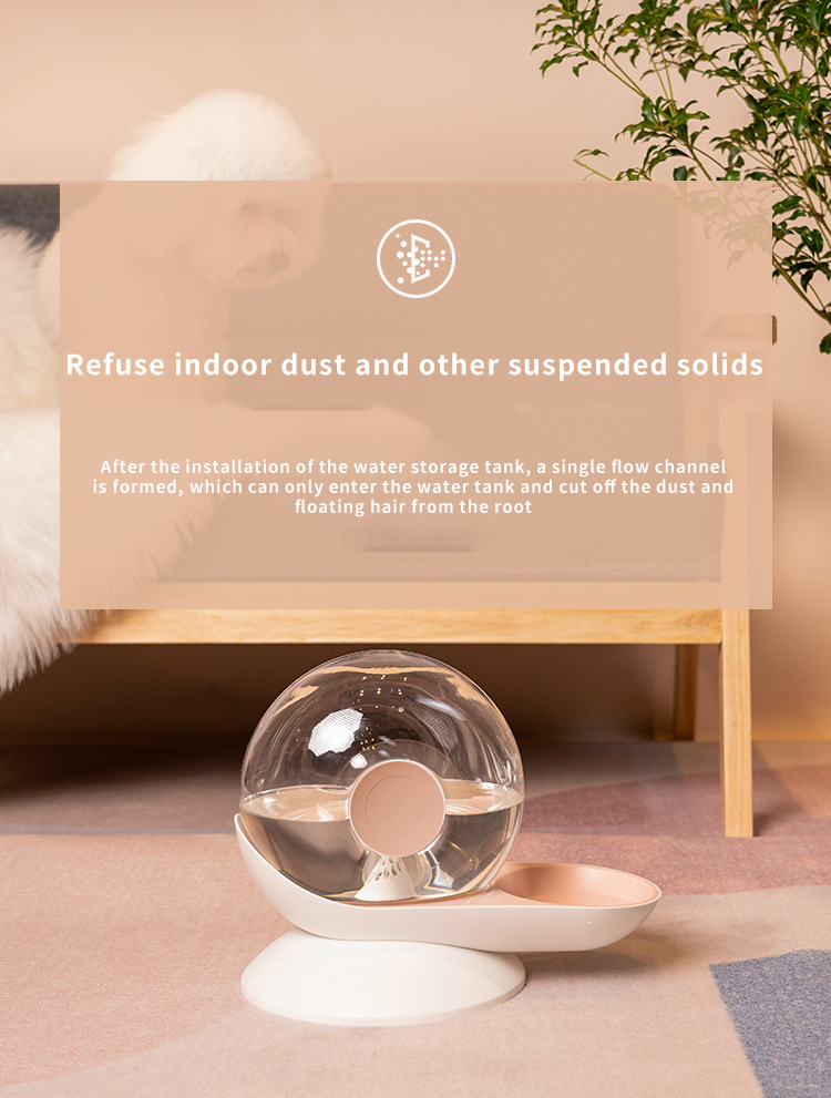 Snails Bubble Cat Water Fountain Automatic Pet Water Dispenser for Cats Dogs Large Capacity Cat Drinking Bowls Pet Supplies