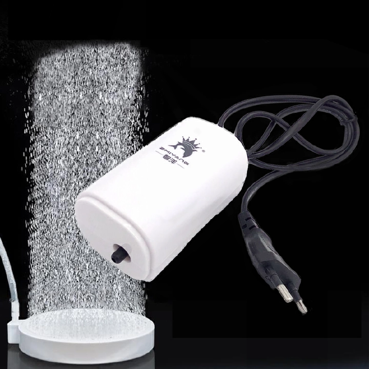 Ultra Silent 220V 3W Aquarium Air Pump Fish Tank Mini Air Compressor Oxygen Pump Aquarium Fish Tank Oxygen Pump One Output