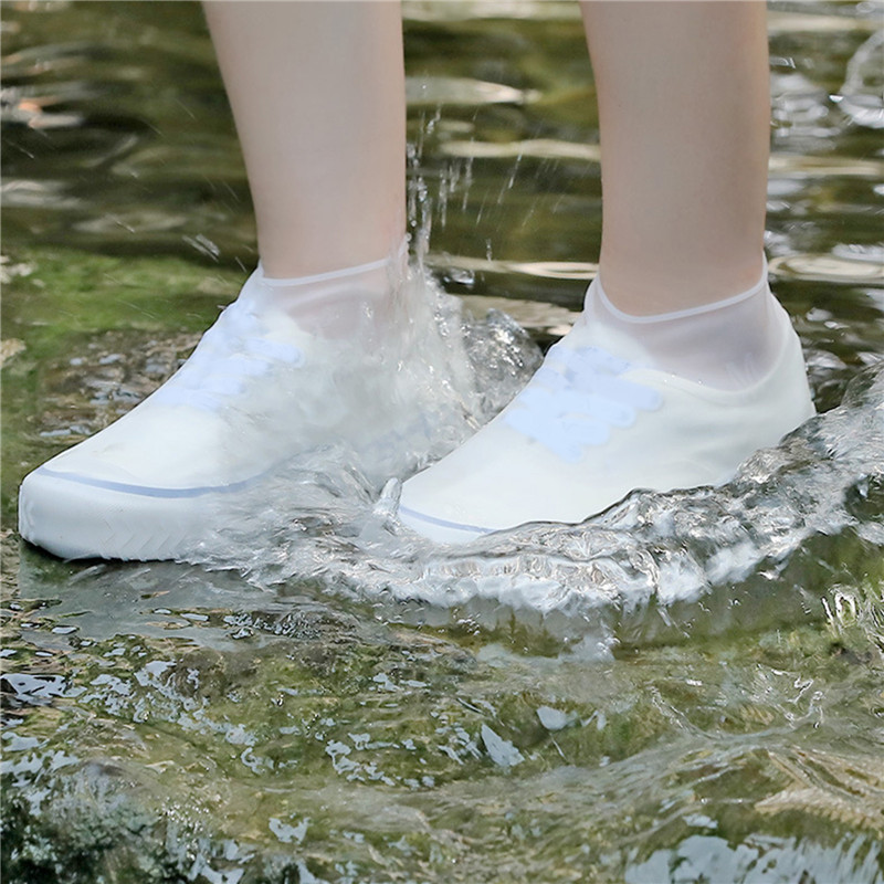 Waterproof Shoe Covers Silicone Anti-Slip Rain Boots Unisex Sneakers Protector For Outdoor Rainy Day Protectors Shoes Cover