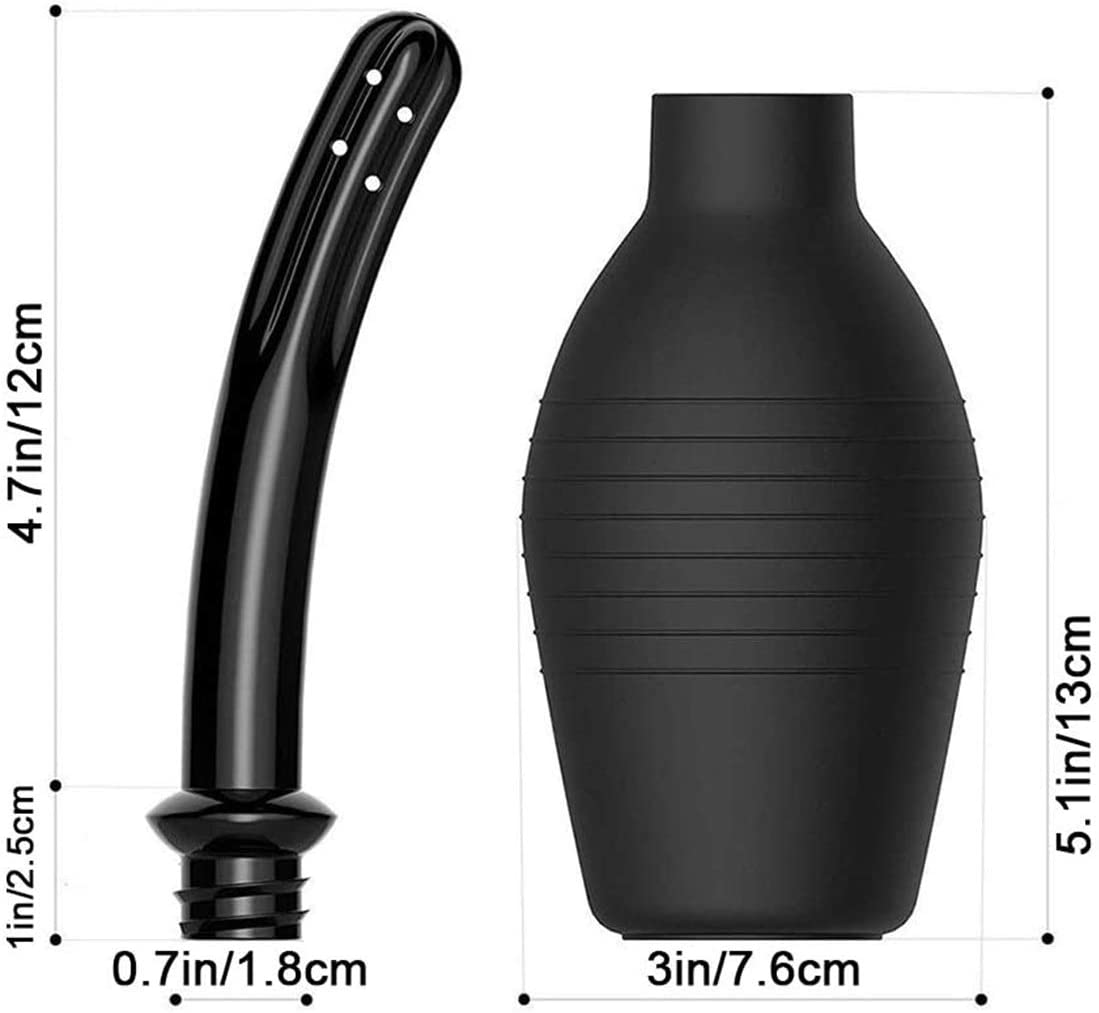 310ml Enema Douche Clean and Healthy Wash Flusher System for Men Women Made of Comfortable Silicone Anal Shower