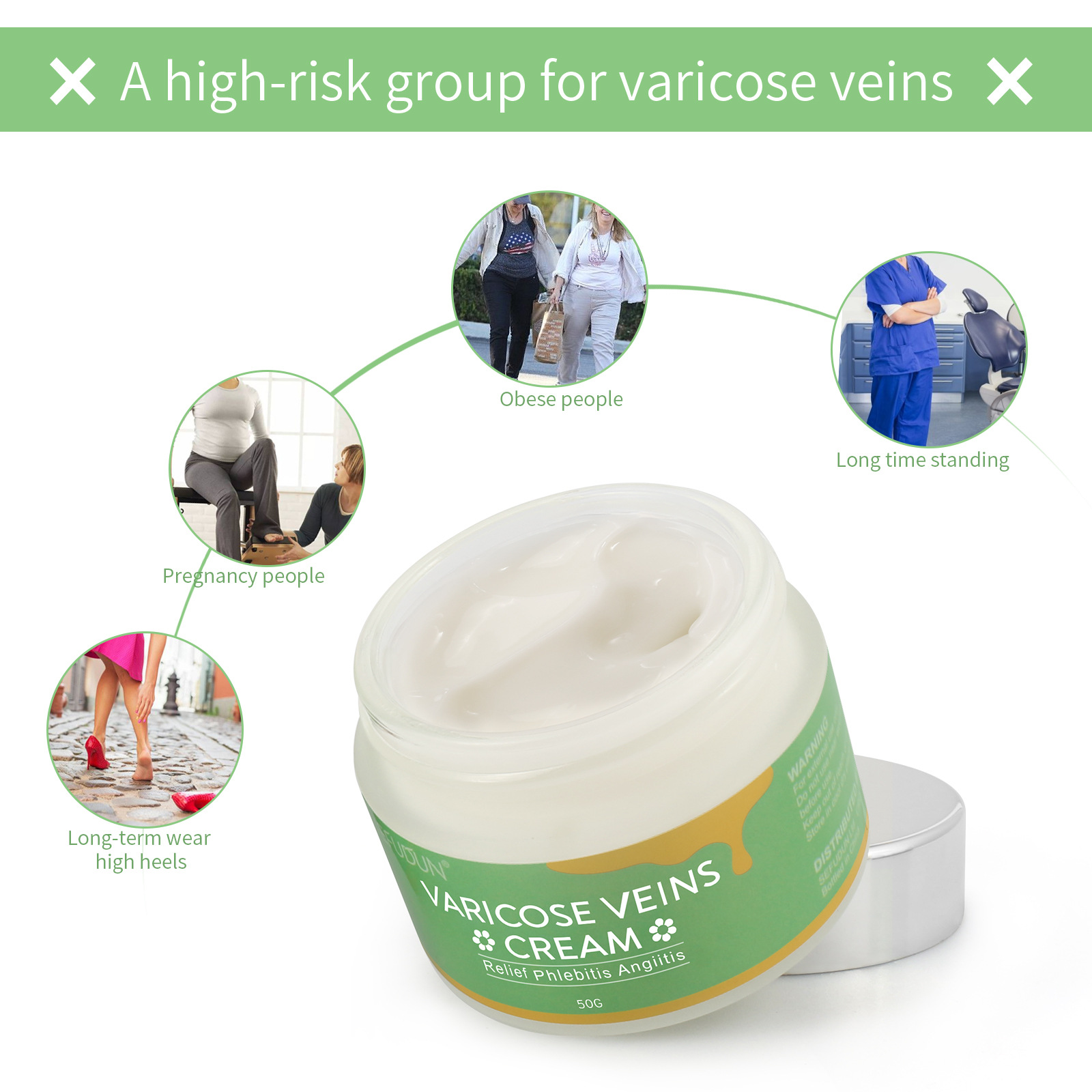 Varicose Vein Repair Cream Tongmai Effective Relieves Vein Remove Treatment Vasculitis Cream Leg Pain 50g Bulge Phlebitis