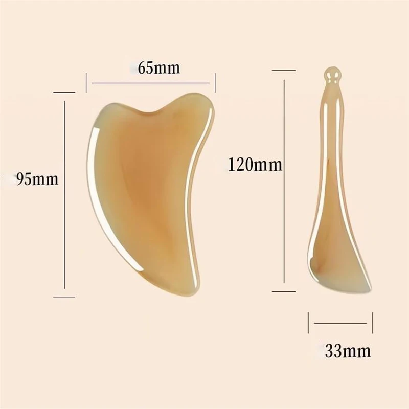 2 PCS/LOT Skin Scraping Resin Gua Sha Massage Board Guasha Plate Face Eye SPA Massager Scrapers Tools For Face Neck Back Body Legs