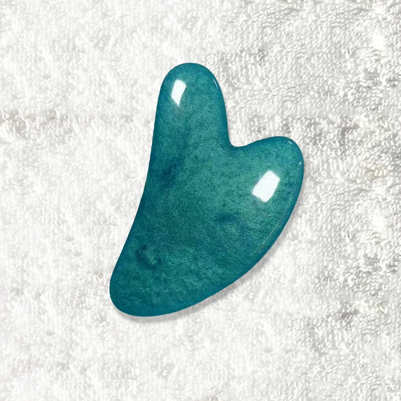 2pcs/lot Glitter Gua Sha Roller Massager for face Neck Eye Resin Facial Roller Beauty Skin Care Guasha Scraping Board Relaxing Body Tools