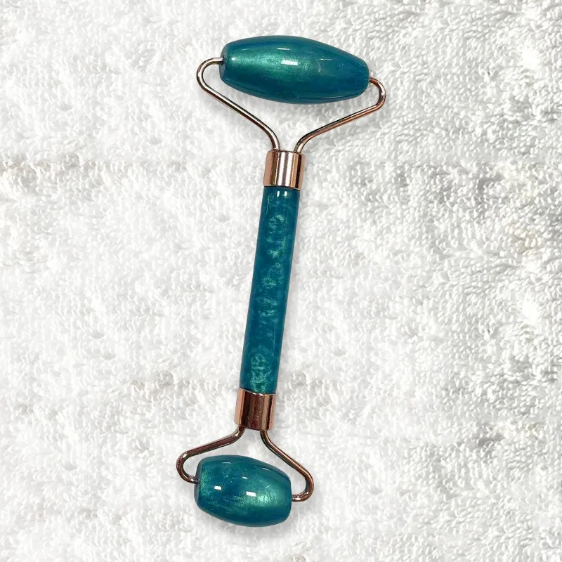 2pcs/lot Glitter Gua Sha Roller Massager for face Neck Eye Resin Facial Roller Beauty Skin Care Guasha Scraping Board Relaxing Body Tools