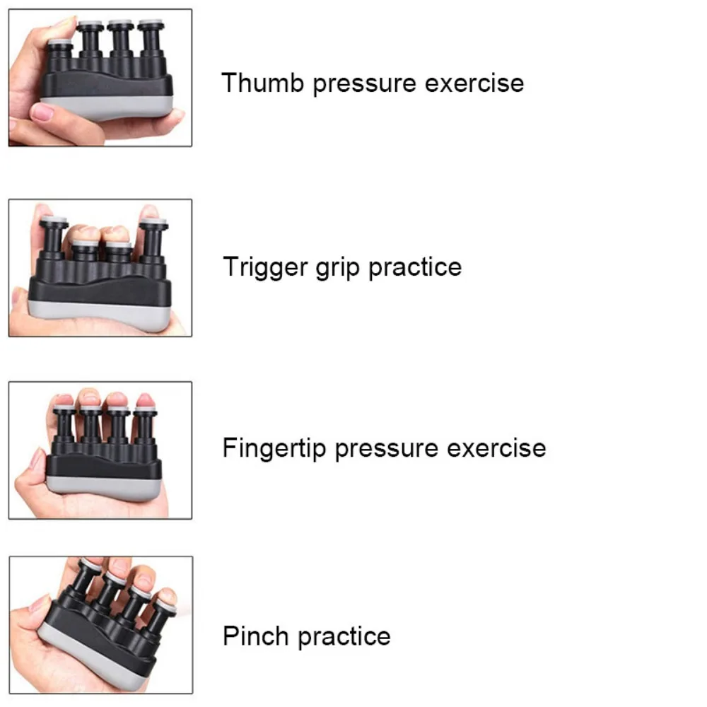 1pcs Hand-held Finger Trainer Strengthener Strength Training Home Fitness Equipment Piano Guitar Finger Exerciser Trainer Practise the dexterity and strength of the finger